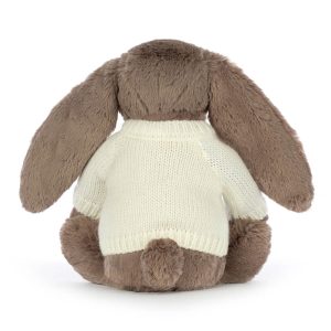 Bashful Truffle Bunny with Personalised Cream Jumper