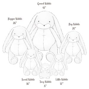 Little 12 Floppy Nibble Bunny – Gray